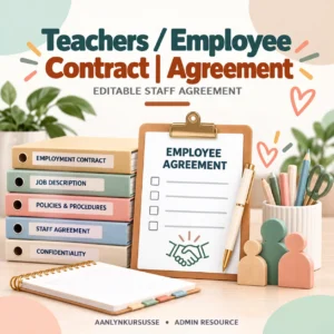 Teachers - Employee Contract - Agreement Preschool